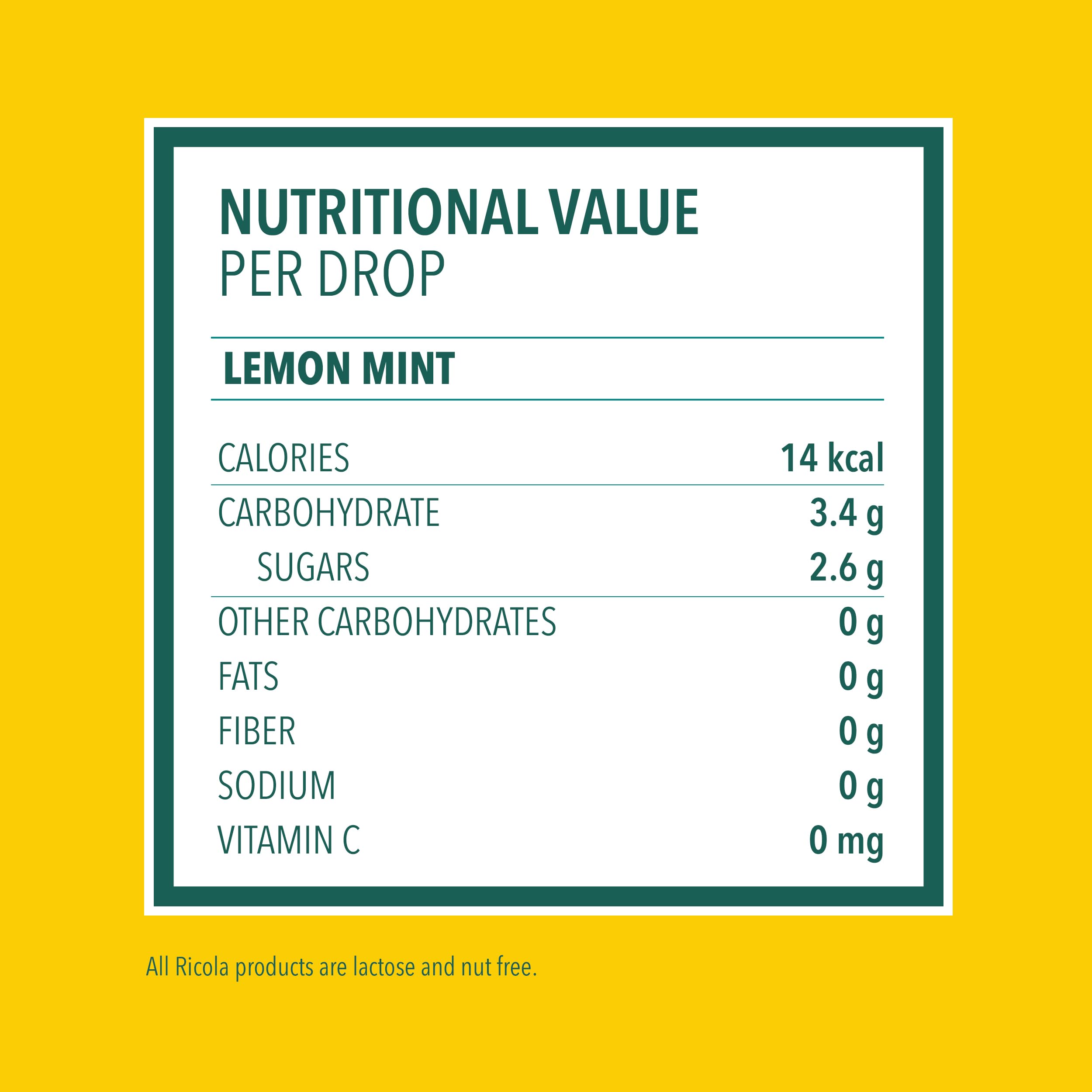 Ricola Lemon Mint Throat Drops, 24 Count