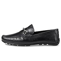 MJNY Mens Casual Comfortable Genuine Leather Lightweight Driving Moccasins Classic Fashion Buckle Loafer Slip On Breathable Driving Loafer
