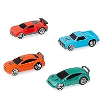 Driven by Battat – Turbocharge Pullback Vehicles – Toy Set with 4 Cars – Race Car Toys and Playsets for Kids – Toy Pull-Back Cars – 3 Years + – Turbocharge - Stock Cars (4 Pack)