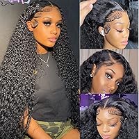 Nadula Brazilian Curly Virgin Human Hair 13X4 Lace Front Wigs For Women 100% Unprocessed Virgin Curly Human Hair Wig 150% Density With Baby Hair (18inch)