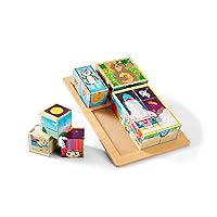Chuckle & Roar - Wooden Block Puzzles - Fun and Educational Wooden Puzzle for Kids - Develops Fine Motor Skills - 3 Wooden Puzzles