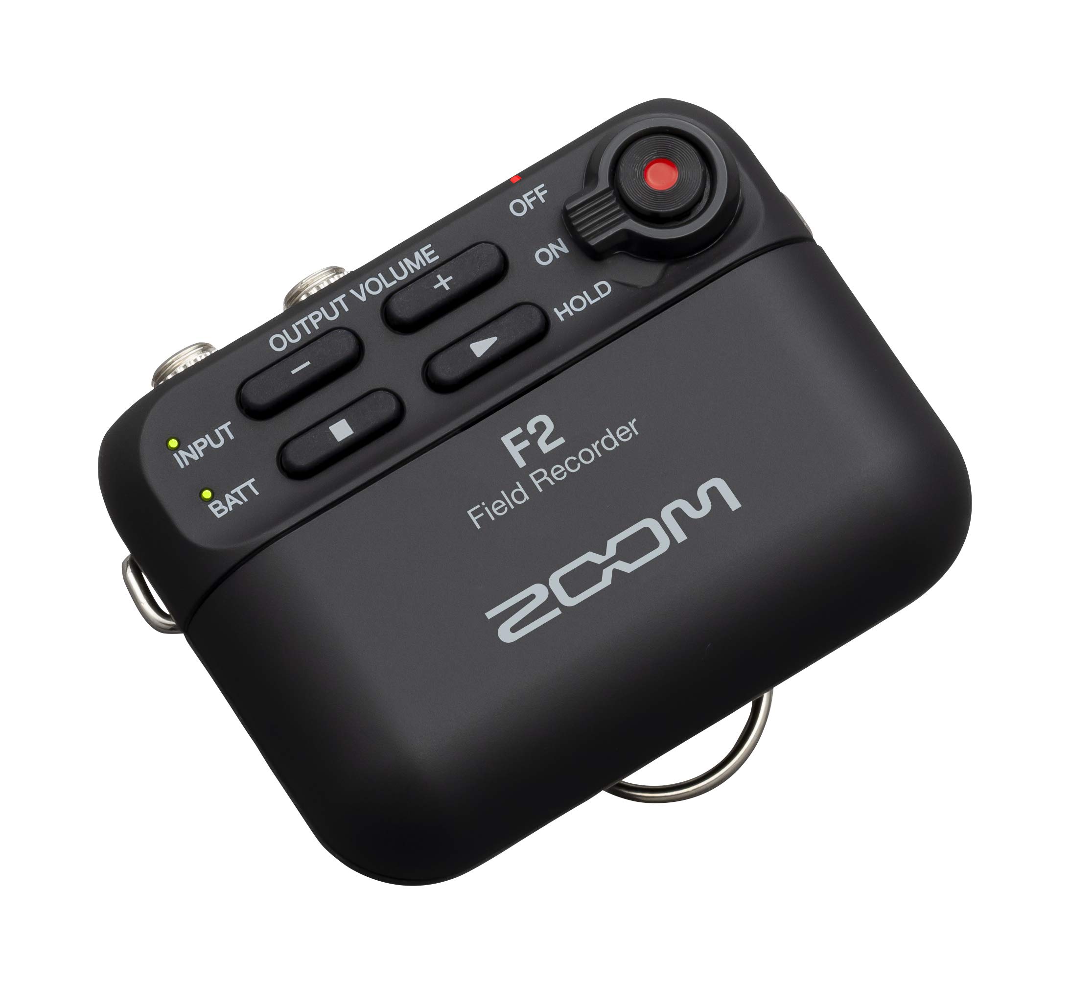 Zoom F2 Lavalier Body-Pack Compact Recorder, 32-Bit Float Recording, No Clipping, Audio for Video, Records to SD, and Battery Powered with Included Lavalier Microphone