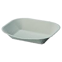 Chinet 10405CT Savaday Molded Fiber Food Tray, 9 x 7, Beige, 250/Bag (Case of 500)