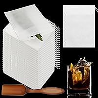 1200 Pcs Tea Bags for Loose Leaf Tea Disposable Empty Tea Filter Bag Tea Strainers Natural Unbleached Tea Infuser with Drawstring Office Coffee Bags Kitchen Restaurant Spice Pack (3.54 x 2.75 inch)