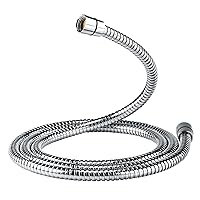 Shower Hose, 69 Inches Extra Long Stainless Steel Handheld Shower Head Hose with Brass Insert and Nut, Durable and Flexible, Chrome