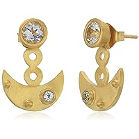 Satya Jewelry Crescent Moon Adjustable Earring Jackets