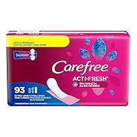Carefree Acti-Fresh Body Shape Pantiliners Extra Long Unscented - 93 Count