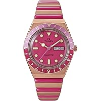 Timex Women's T80 36mm Watch - Rose Gold-Tone Expansion Band Pink Dial Rose Gold-Tone Case