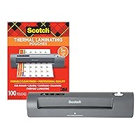 Scotch Thermal Laminator and Pouch Bundle, 2 Roller System, Laminate up to 9