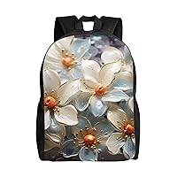 Flower Abstract Art Backpack Casual Travel Daypack Lightweight Laptop Bags Laptop Backpacks For Women Men
