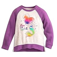 Disney Kids Ariel Raglan Sleeve Sweatshirt 4 Purple
