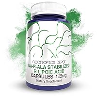 NA-R-ALA Stabilized R-Lipoic Acid 125mg Capsules (180 Count) | Supports Mitochondrial Activity | Promotes a Healthy Metabolism