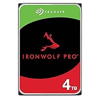 Seagate IronWolf Pro, 4 TB, Enterprise NAS Internal HDD –CMR 3.5 Inch, SATA 6 Gb/s, 7,200 RPM, 256 MB Cache for RAID Network Attached Storage (ST4000NT001)