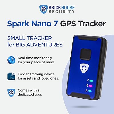 Brickhouse Car Trackers for Your Vehicle - Spark Nano 7 GPS Tracker with  Magnetic Waterproof Case - Hidden Real-Time 4G LTE Vehicle Finder - GPS