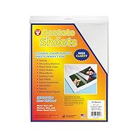 Hygloss Products Acetate Sheets for Crafts, Clear Overhead Projector Film, For Arts And Craft Projects and Classrooms, Not for Printers, 8.5” x 11”, 10 Pack