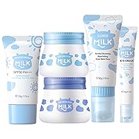 Milk skin care set - skincare set for women - facial skin care sets & kits - gift set skincare - skin care sets for teens- skin care sets for girl