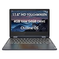 2022 Upgraded Lenovo Flex 3 X360 Chromebook Spin 2-in-1 Convertible Laptop Touch-Screen, MediaTek MT8183 Processor, 11.6