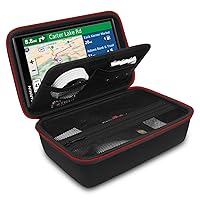 Hard GPS Case for 6-7 Inch Garmin DriveSmart 76/65/61/86, RV 890/780/785, dezl OTR700/610/800, Nuvi 2797LMT Garmin Catalyst, Truck GPS Traffic Navigation, Extra Room for Accessories