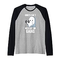 Ghost hunting fitness: cardio is the ghost repellent Raglan Baseball Tee