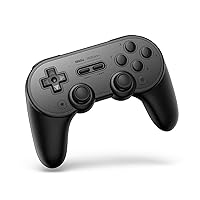 8Bitdo SN30 Pro+ Bluetooth Gamepad for PC, Nintendo Switch, macOS, Android, Steam and Raspberry Pi (Black Edition)