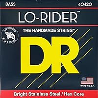 DR Strings Lo-Rider - Stainless Steel Hex Core 5 String Bass 40-120