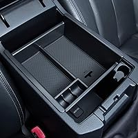 JKCOVER Center Console Organizer Tray Compatible with Toyota 4Runner 2010-2021 2022 2023 2024 and Kia Telluride 2020-2024 Accessories,Insert Armrest Box Secondary Storage ABS Black Materials