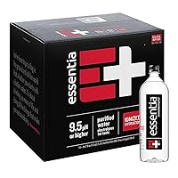 Essentia Water, Ionized and Alkaline Hydration, Mineral Infused with 9.5 pH or Higher, Electrolytes for Taste, Pure Drinking Water, 50.7 Fl Oz (Pack of 12)