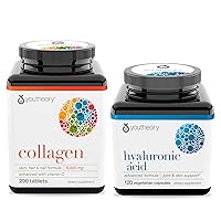 Collagen Advanced with Vitamin C, 290 Count (1 Bottle) Hyaluronic Acid Advanced with Boswellia, 120 Count