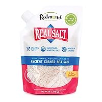 Real Sea Salt - Natural Unrefined Gluten Free Kosher, 16 Ounce Pouch (1 Pack)