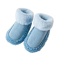 Infant Toddle Footwear Winter Toddler Shoes Soft Bottom Indoor Non Slip Fleece Warm Floor Girls Shoes Toddler Size 3