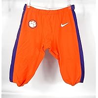 2016-18 Clemson Tigers Game Issued Pos Used Orange Pants Nike 38 017S - College Game Used