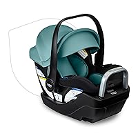 Britax Willow S Infant Car Seat with Alpine Base, ClickTight Technology, Rear Facing Car Seat with RightSize System, Jade Onyx