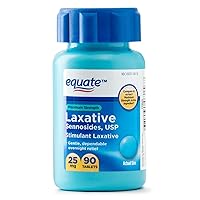 Equate - Maximum Strength Laxative, Sennosides Stimulant Laxative, 25 Milligram, 90 Count
