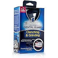 Dental Guard SMARTGUARD Elite (2 Guards 1 Travel case) Front Tooth Custom Anti Teeth Grinding Night Guard for Clenching - Dentist Designed - Bruxing Splint Mouth Protector for Relief of Symptoms