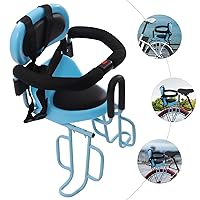 Kids Bike Seat, Portable Retractable Foldable Front Mounted Child Bike Seat, Bike Attachment Suitable for All Types of Bicycles