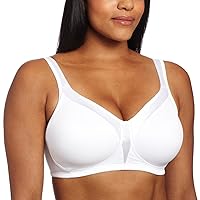 PLAYTEX Women's 18 Hour Silky Soft Wireless Bra, Smoothing Full-Coverage T-Shirt Bra, Single and 2-Pack