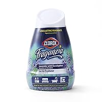 Clorox Fraganzia Gel Air Freshener Cone in Lavender with Eucalyptus Scent, 6oz | No-Plug, Battery-Free Air Freshener for Small Rooms, Closets, Kitchens, Bathrooms, Offices and More