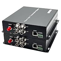 Broadcasting Bidi 3G SDI HD Video Gigabit Ethernet RS485 Over Fiber Optic Media Converters, ST Port Singlemode up to 20Km (12.4mi) Uncompressed 1 Set