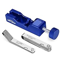 Universal Spark Plug Gap Tool with 32 Blades Feeler Gauge & 16 Blades Feeler Gauge for Setting Electrode Gap in 10mm 12mm 14mm 16mm Spark Plugs（Blue）