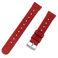 Clockwork Synergy -Waffle Quick Release Rubber Watch Bands for Men and Women, Watches and Smartwatches, Multiple Colors, 20mm, 22mm