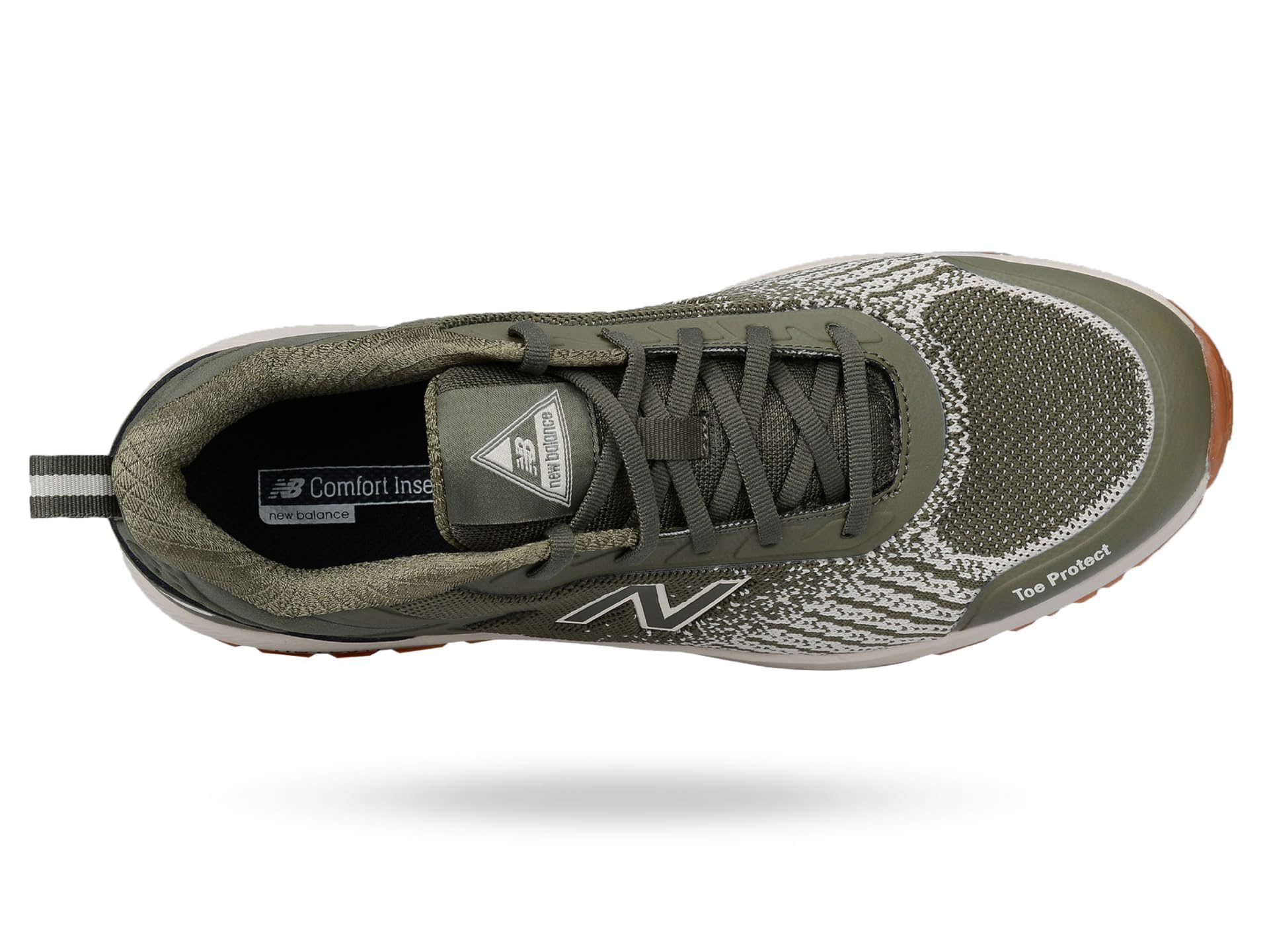 New Balance Speedware Composite Toe Men's Industrial Work Shoes, Olive/White, Size 10.5, Medium, Comfortable & Lightweight Work Shoes for Men, Electric Hazard, Puncture & Slip Resistant