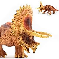 Gemini&Genius Triceratops Dinosaur Toy, Triceratops Dinosaur Action Figure, Dinosaur Figurine, Birthday Gift, Cake Topper, Collection for Boys and Girls 3-12 Years Old