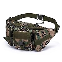 Tactical waist bag, Portable army military fanny pack for cycling camping hiking hunting fishing