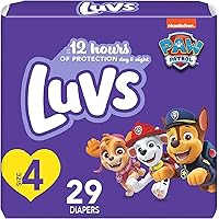 Luvs Diapers - Size 4, 29 Count, Paw Patrol Disposable Baby Diapers