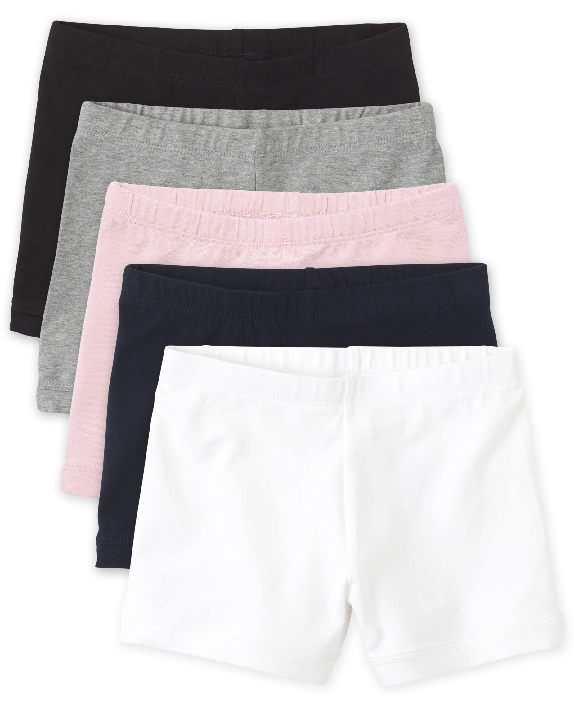 The Children's Place Girls' Cartwheel Shorts, 5 Pack