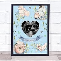 The Card Zoo Baby Boy Pregnancy Scan Picture Photo Keepsake Gift Print