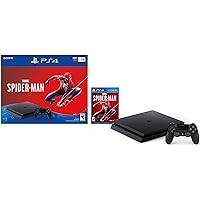 Newest Sony Playstation 4 Slim 1TB SSD Console - Marvel's Spider-Man PS4 Bundle with DualShock-4 Wireless Controller (Renewed)