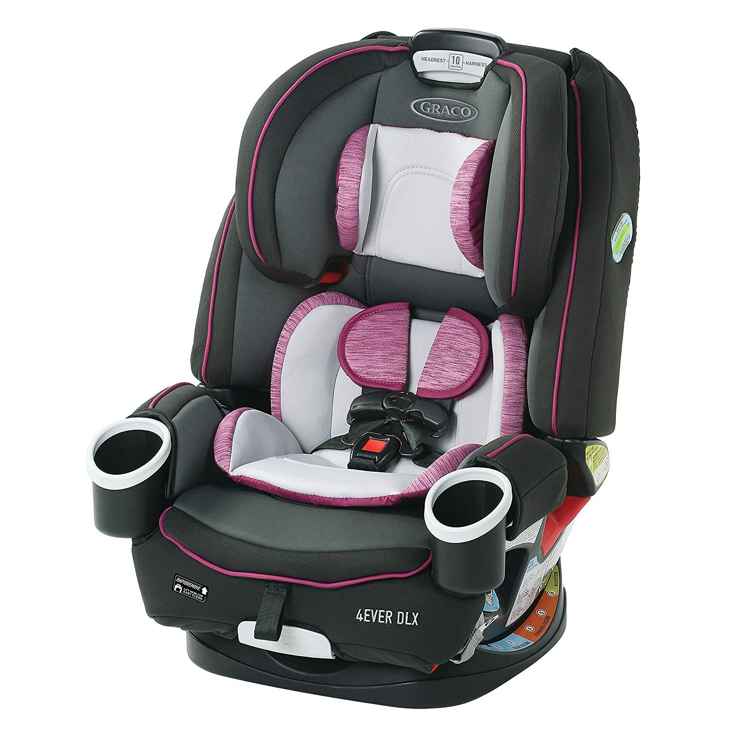 Graco 4Ever DLX 4 in 1 Car Seat | Infant to Toddler Car Seat, with 10 Years of Use, Joslyn, 20x21.5x24 Inch