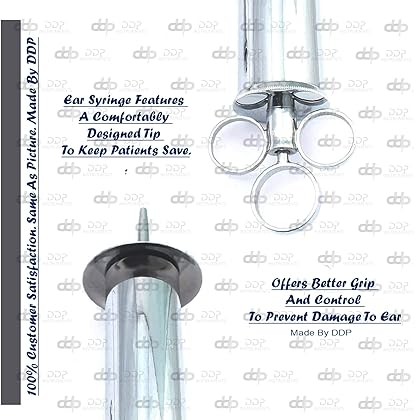 DDP Ear Syringe With Conical & Bulbous Tips & Concave Shield (4OZ.)