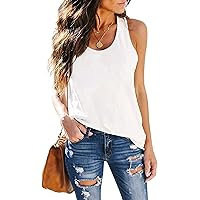 ELIY BASIC Womens Tank Tops Loose Fit Sleeveless Tops for Women Casual Summer Cute Graphic Shirts